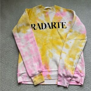 RADARTE Tie-Dye Sweater - Pink and Yellow